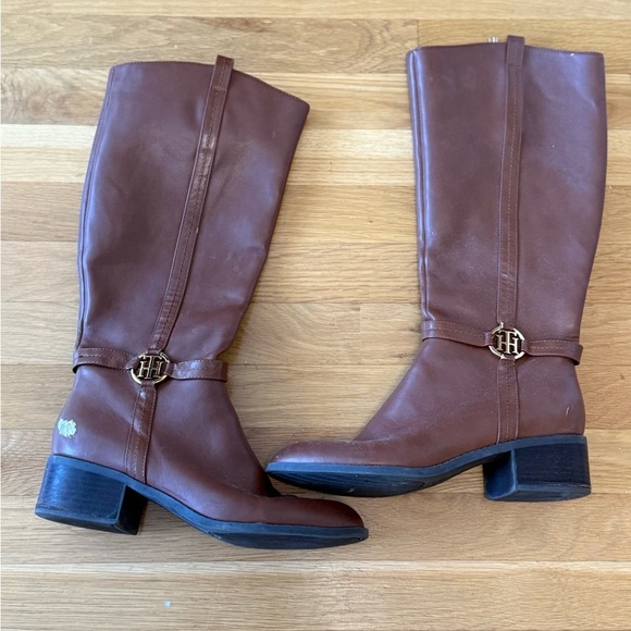 Tommy Hilfiger Caramel brown Knee-High Boots size 9.5 M - Picture 3 of 10